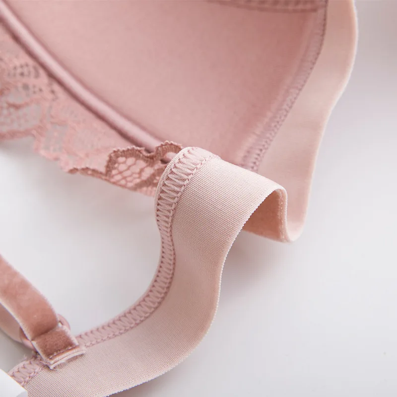 French Bra Natural Mulberry Silk Fine Shoulder Strap Triangle Cup Steel Ring Free Sexy Underwear for Women