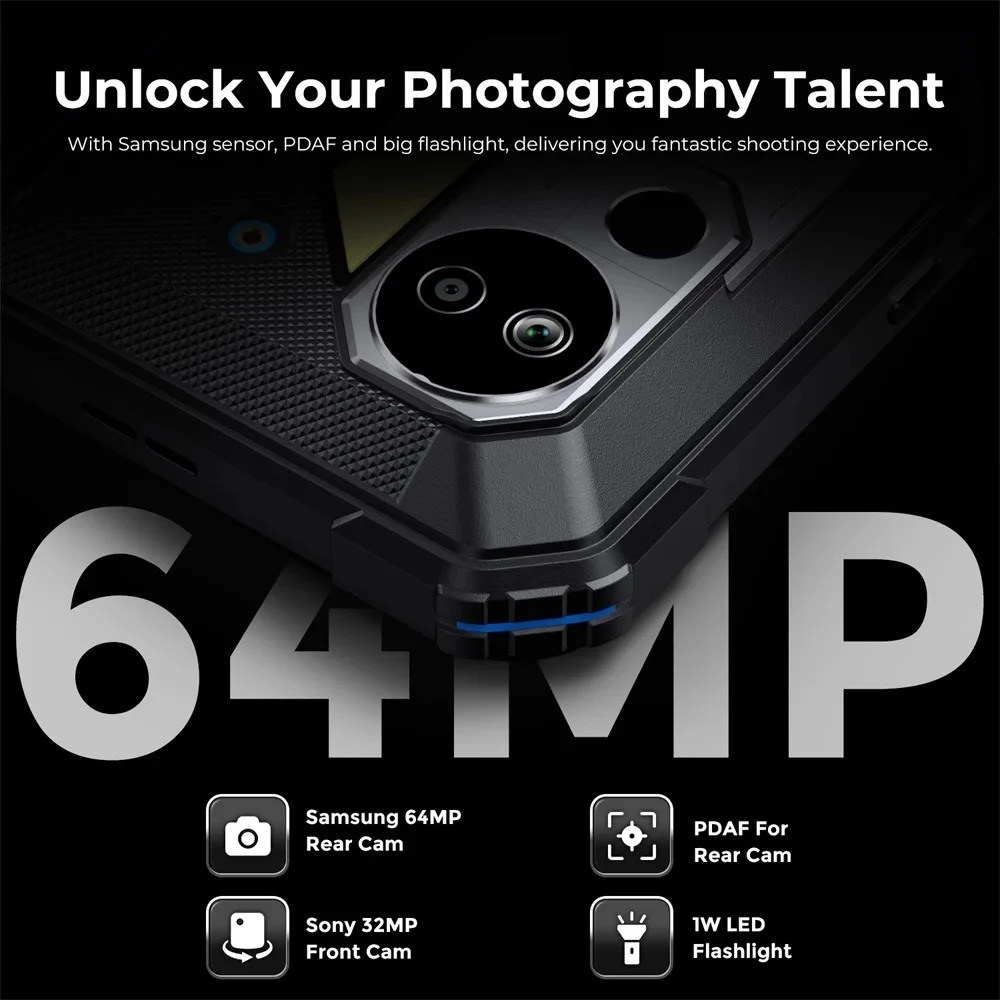 New FOSSiBOT DT2 Rugged Tablet Pad 20GB+256GB 22000mAh Android 13 PC Tablets 10.4 Inch  Octa Core 4G LTE Tablet 66W Fast Charge