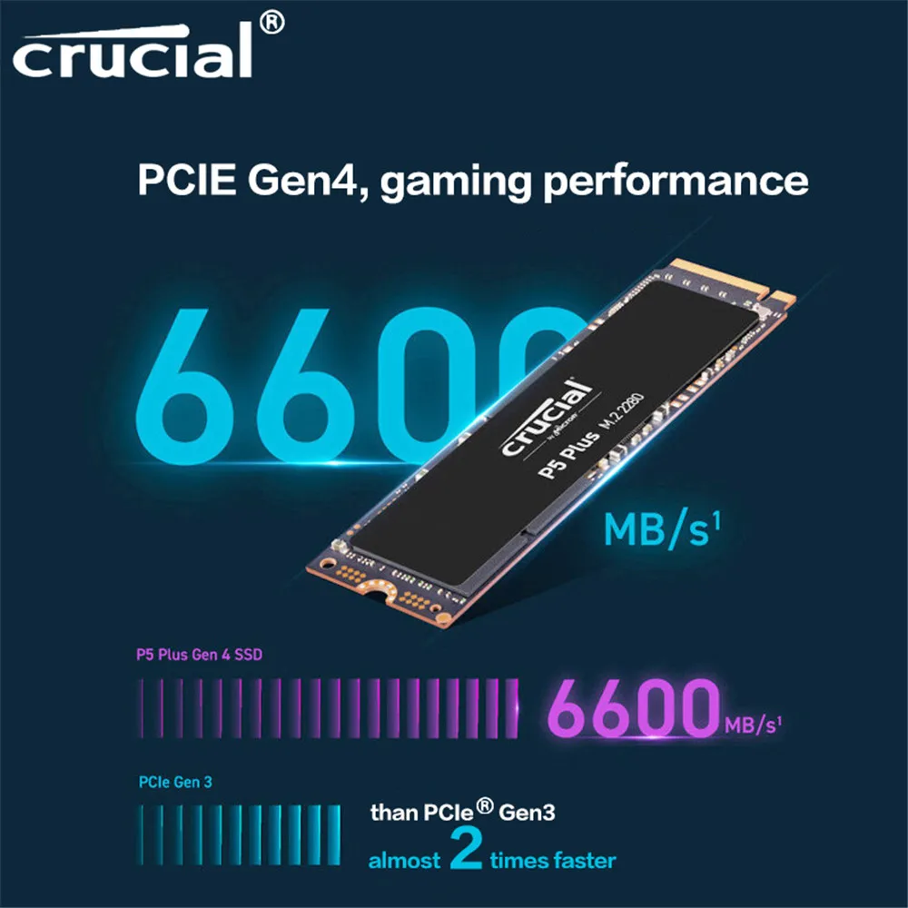 Crucial P5 Plus avec dissipateur - 1 To - Disque SSD Crucial sur