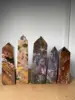 Natural Large Marine Jasper Crystal Tower Natural Crystal Wand 1pcs 5