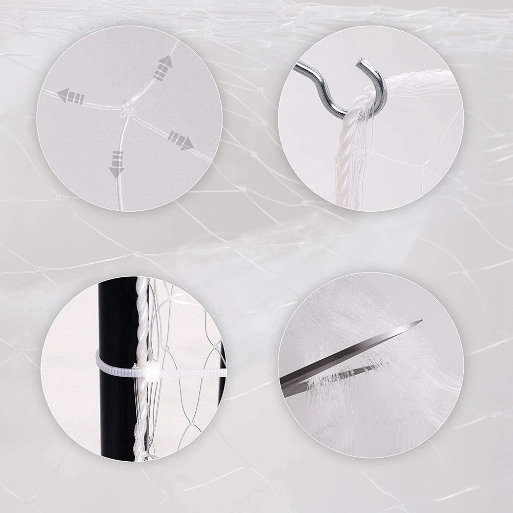 

3X8 м, сетка для защиты кошек на балконе, сетка для садоводства, сетка для предотвращения выпадания кошек из балкона