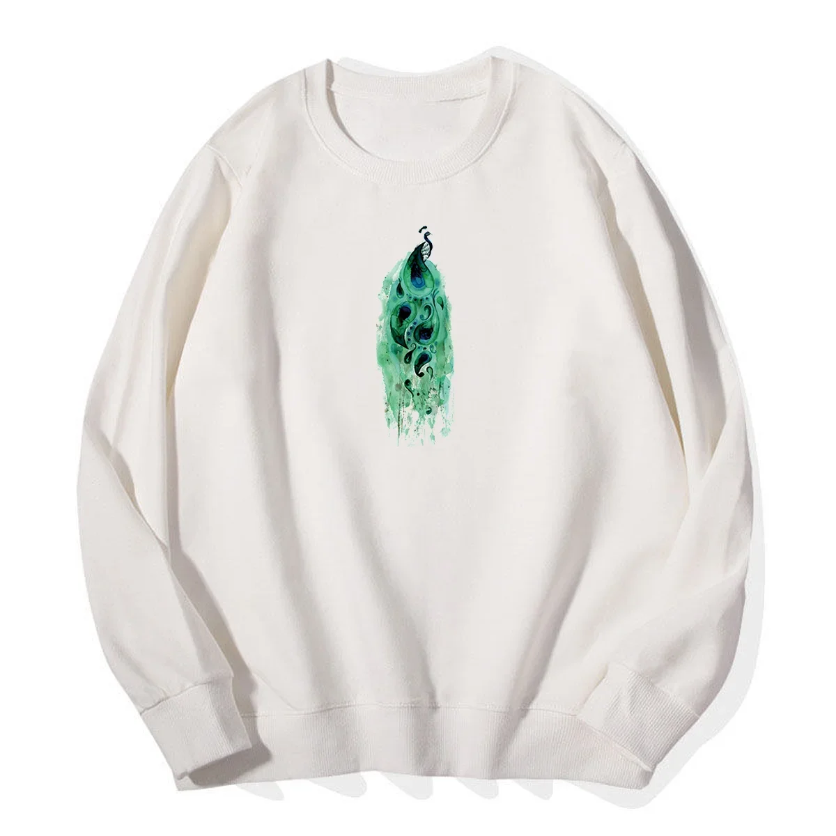 Description Picture 3 of itemCartoon Animal Print Clothes Autumn and Winter Crew Neck Hoodie Boy Student Thickening for Warmth Long Sleeve