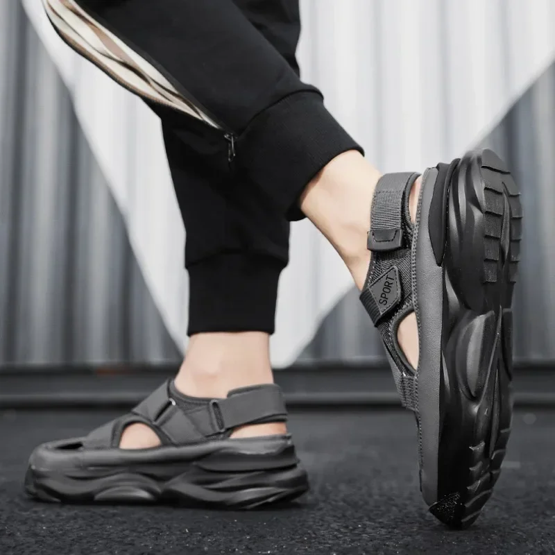 Men's Cave Casual Sandals Outdoor Breathable Wear-Resistant Non-slip Water Proof Comfortable Shoes for Men Sports Beach Slipper