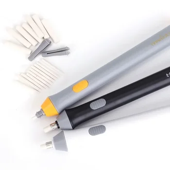 Gomma elettrica regolabile in gomma con ricariche in gomma Alimentazione a batteria per schizzi Disegno Cancellamento Forniture di cancelleria scolastica
