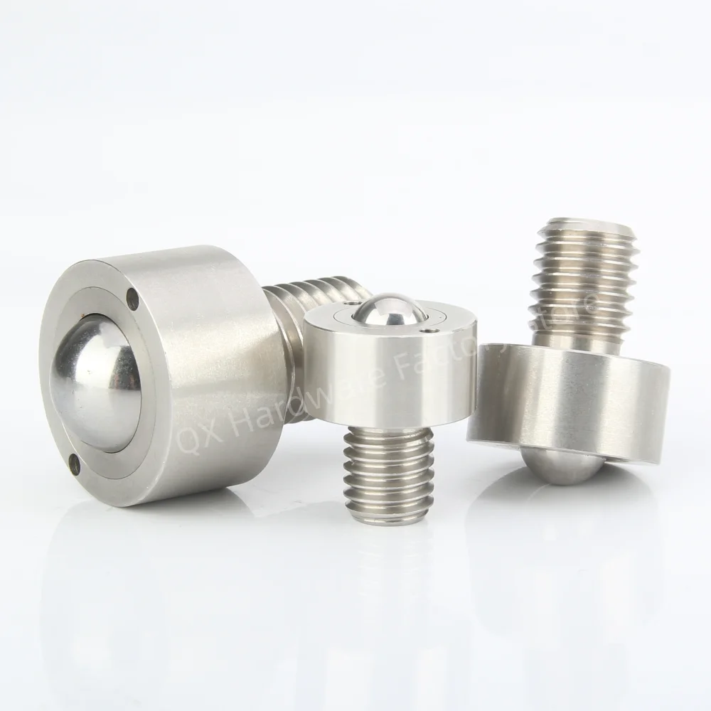 QX314 Good Quality All Stainless Steel Conveyor Roller Plunger Ball ...