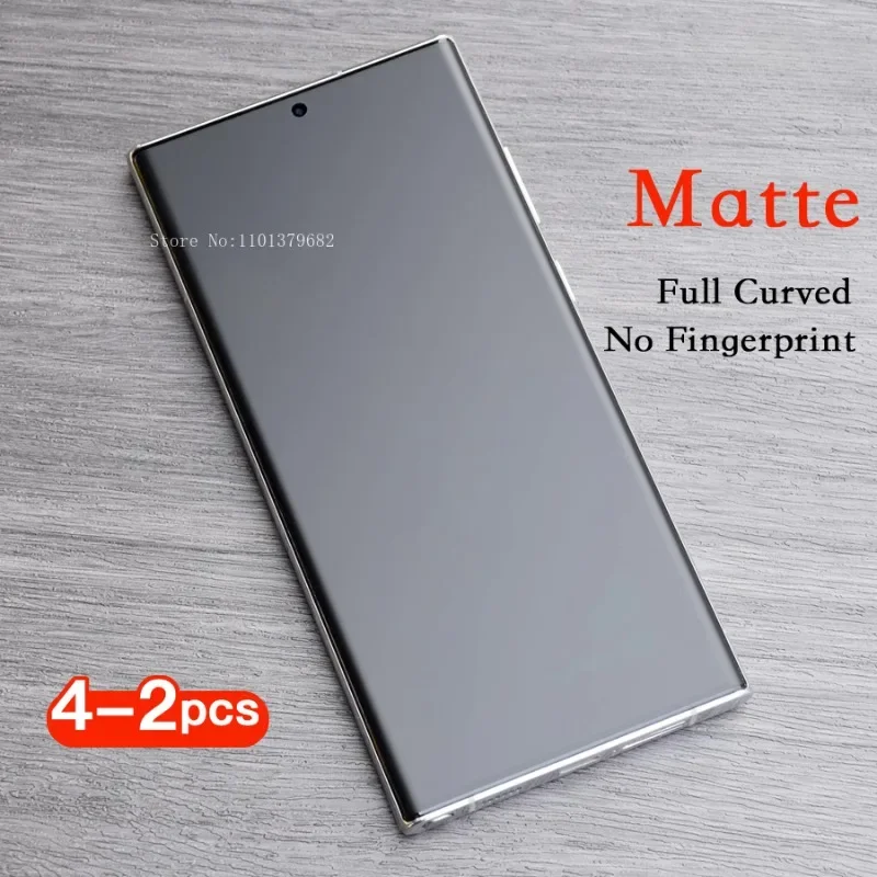 Matte Hydrogel-Folie für Samsung Galaxy S24 S23 S22 S21 S20 Ultra Plus, kein Fingerabdruck-Displayschutz, kein gehärtetes Glas