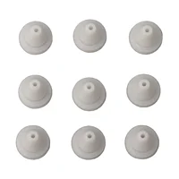 50pcs White Silicone Shower Head Nozzles Replacement Part Spray Silicone Universal Water Outlet 7.6*8*0.5 Mm 1