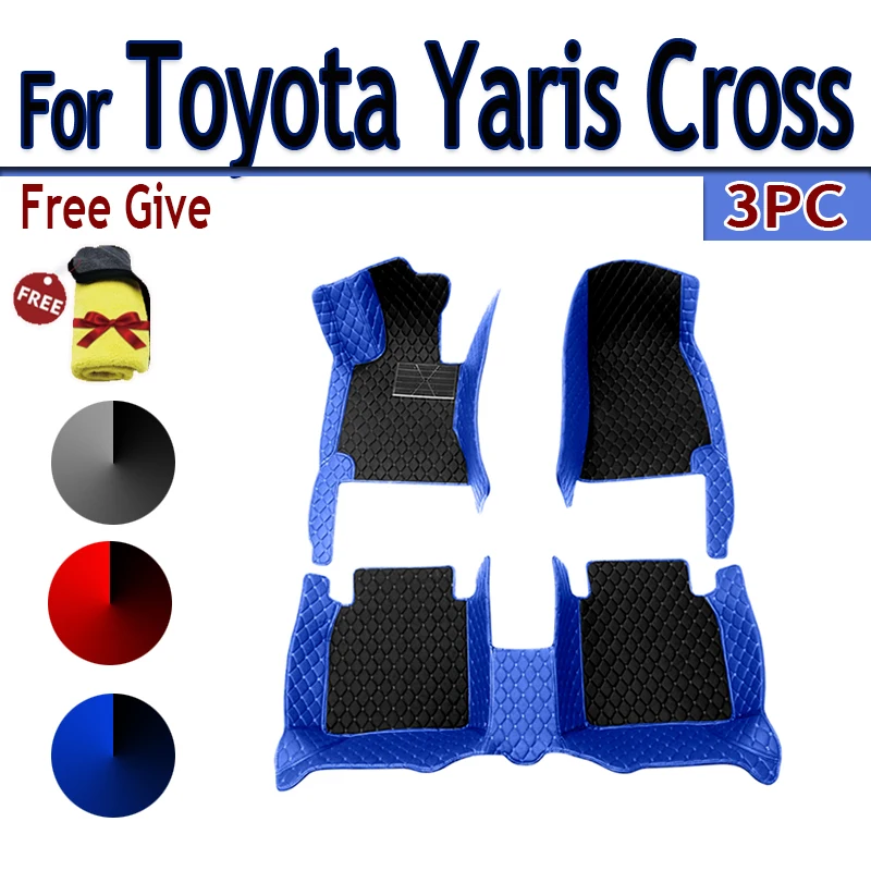 

Негибридные автомобильные напольные коврики для Toyota Yaris Cross Yarisu Kurosu XP210 2021 2022 2023, водонепроницаемые накладки, автомобильные аксессуары 2012