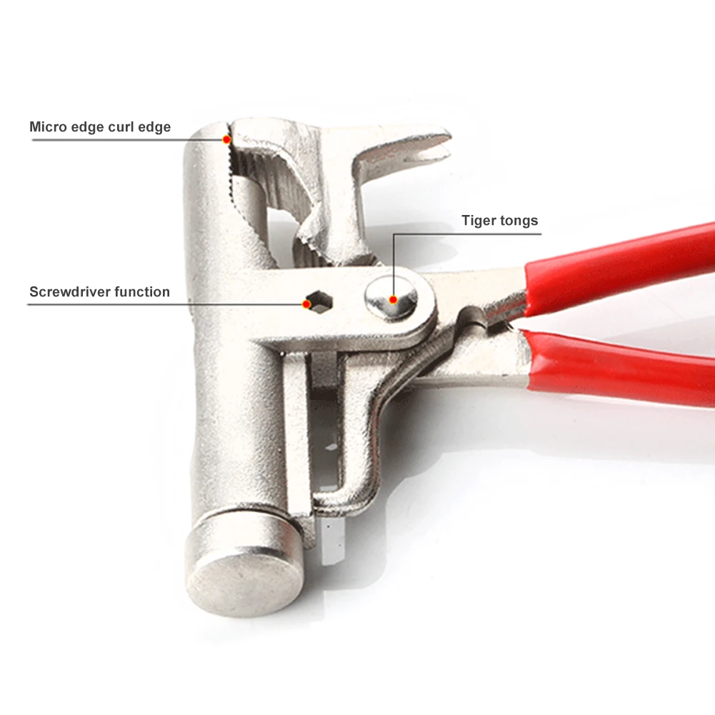 10 in 1 Universal Hammer Nail Gun Pliers Wrench Clamps Pincers Carpentry Tool 4