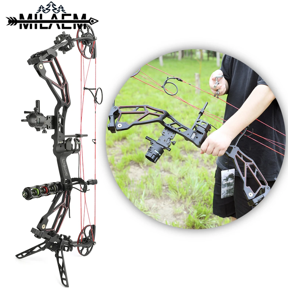 1set Archery Compound Bow 30-70lbs 320FPS Aluminum Alloy Right Hand Adjustable Pulley Bow Outdoor Shooting Hunting Accessories