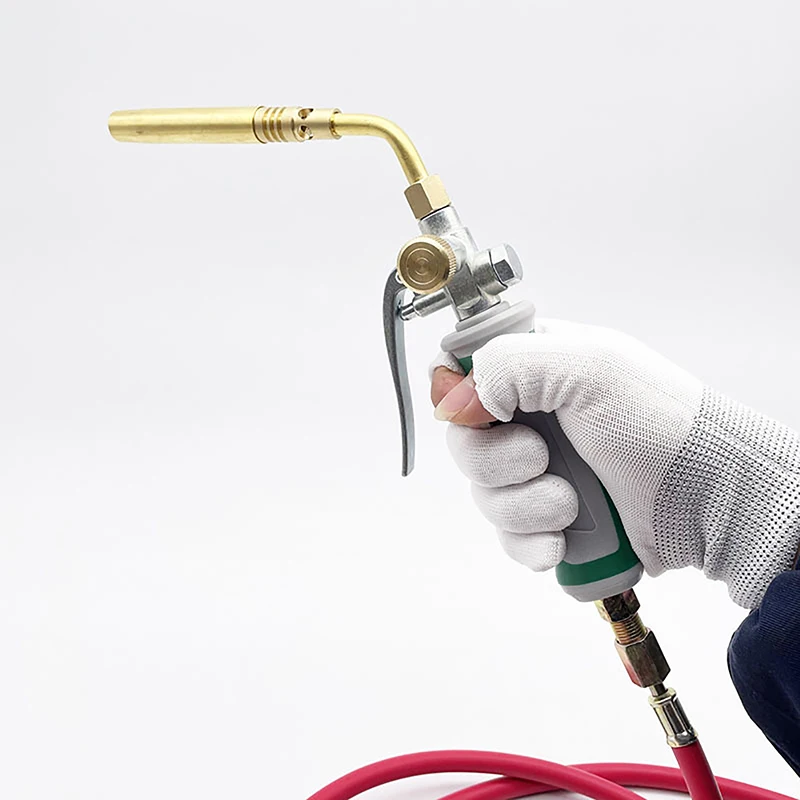 High Temperature Gas Welding Torch With 1.6M Hose+Hook (No Gas Cylinder) Propane Welding Maintenance Flamethrower Welding Gun 4