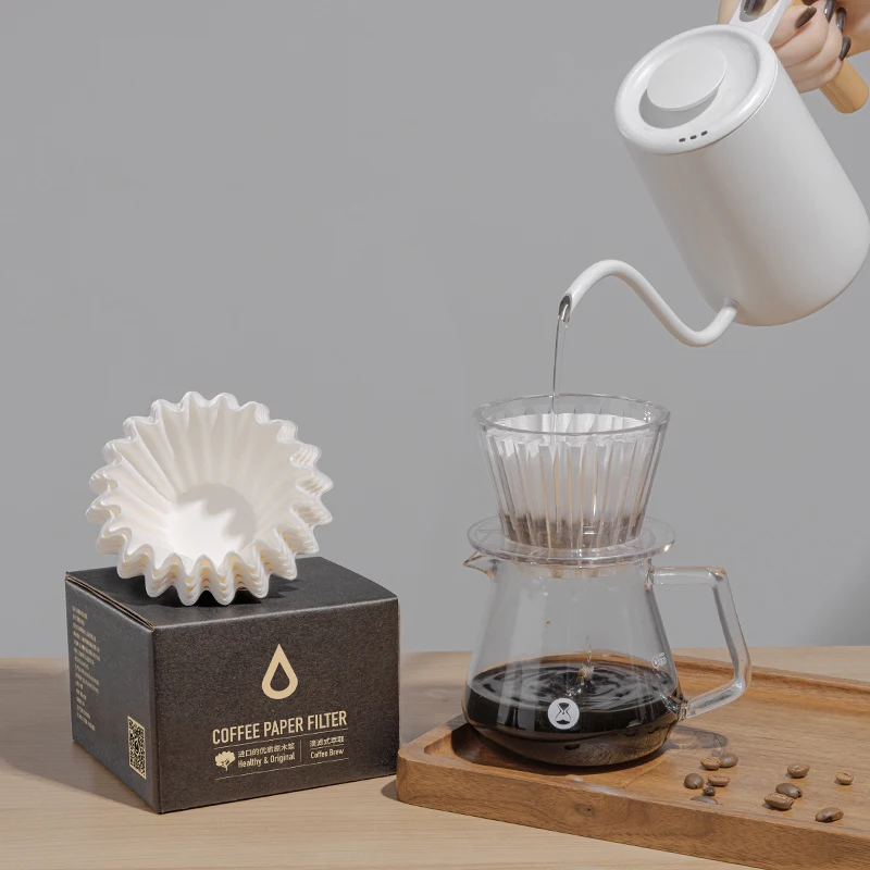 TIMEMORE Coffee Filter Paper V60 - 50 Pcs - ورق تر...