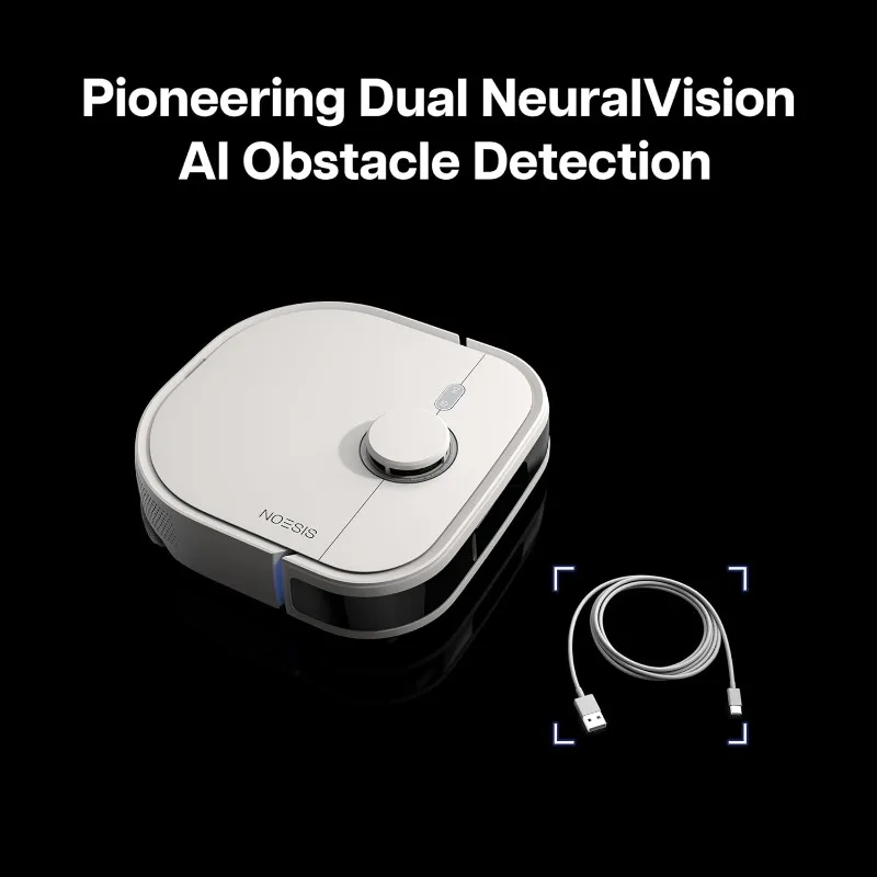 NOESIS Florio 2in1 Robot Vacuum and Mop Combo, Robot Vacuum, Self-Emptying Vacuum Cleaner, Auto-Changing Mopping Pads