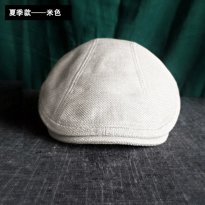 Beret Hat Breathable Hat Woolen Beret Men's Cap Classic Vintage Breathable Beret Hat For Men Visor French Artist Beanies Designer Cotton and Lined British Berets Hat