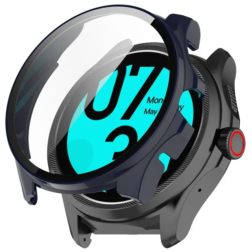 PC Protective Case Screen Protector Case Cover Tempered Glass Film For Ticwatch Pro 5