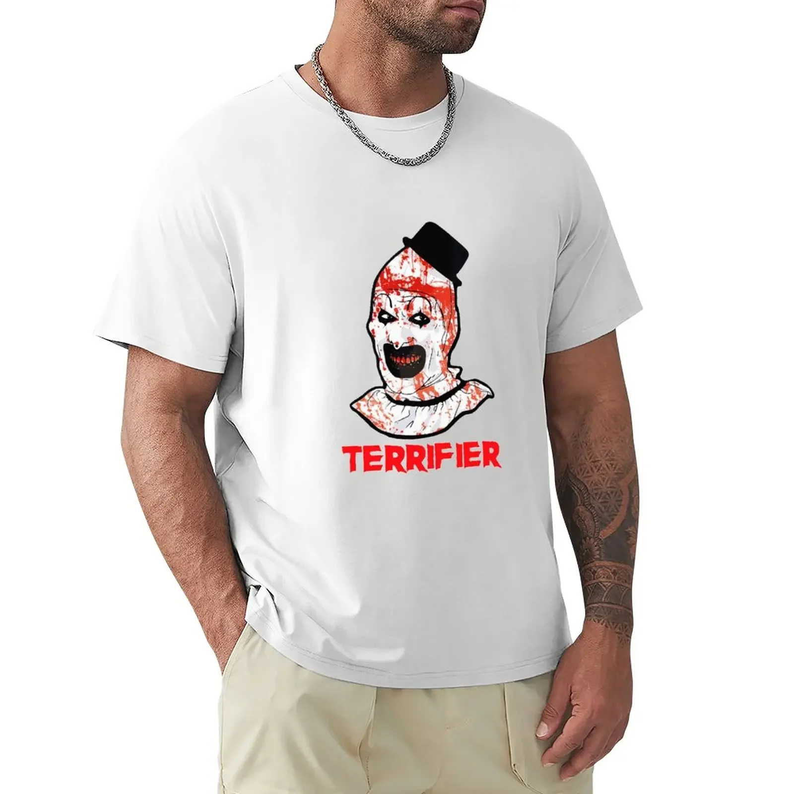 

Terrifier - Art the Clown 【Ｈｏｒｒｏｒ】 Design （2016） T-Shirt korean fashion Short sleeve tee cute tops oversized t shirt men