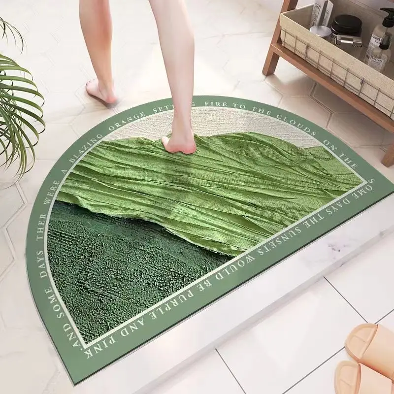 Bath Mat Decoration Bathroom Floor Mat Balcony Porch Area Mat Kitchen Mat Super Absorbent Modern Minimalist Washable Entry Mat