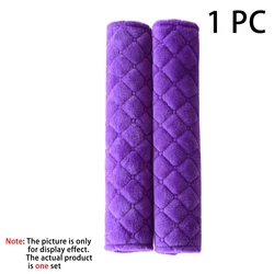 Luxurious Soft Velvet Seat Belt Covers - Comfortable and Adjustable (PURPLE)