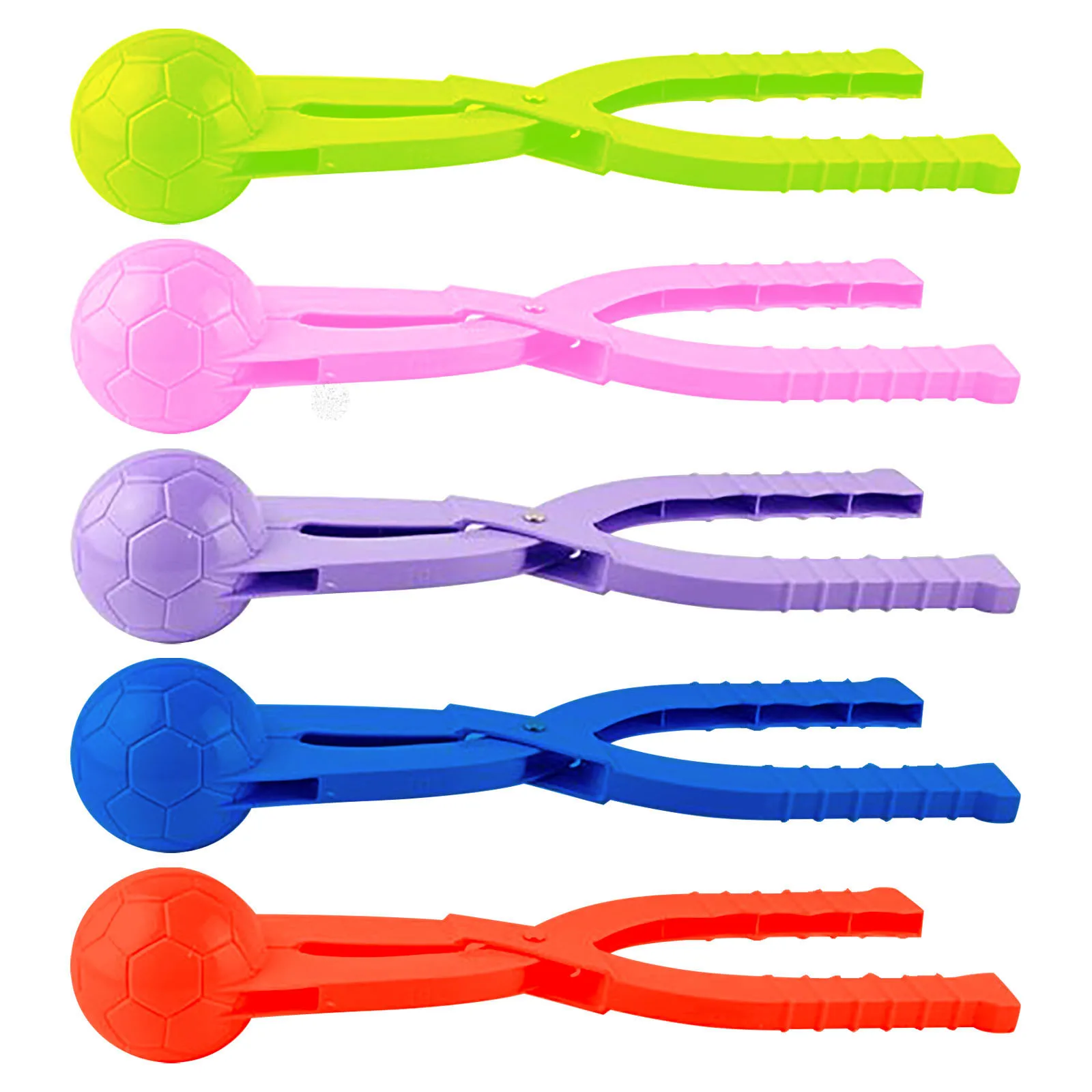 

Snowball Clip Children Snowball Maker Clip Snowflake Soccer Shape Clip Tongs Kids Winter Outdoor Snow Sand Mold Snowball Toy