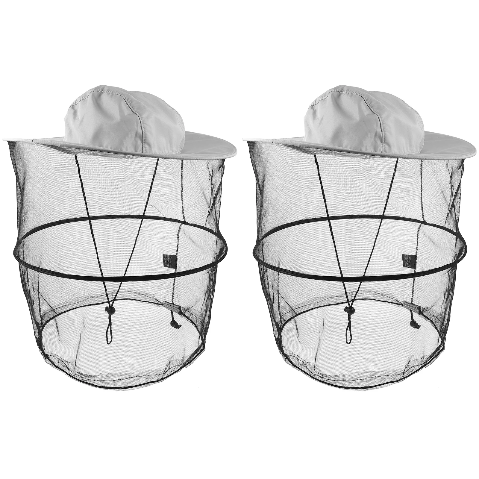 

2pcs Convenient Beekeeper Hat Multi-function Beekeeper Hat Portable Bug Net Hat Beekeeper Supply