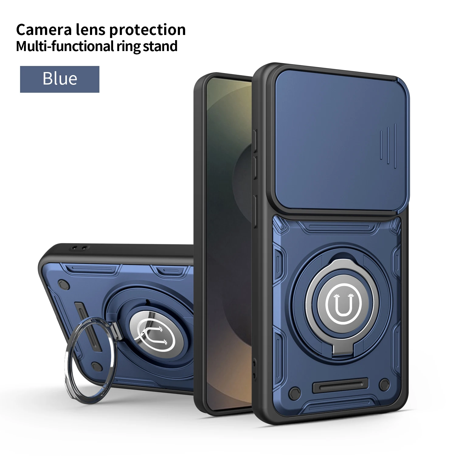 Shockproof Magnetic Phone Case with Lens Protection and Anti-Knock Design