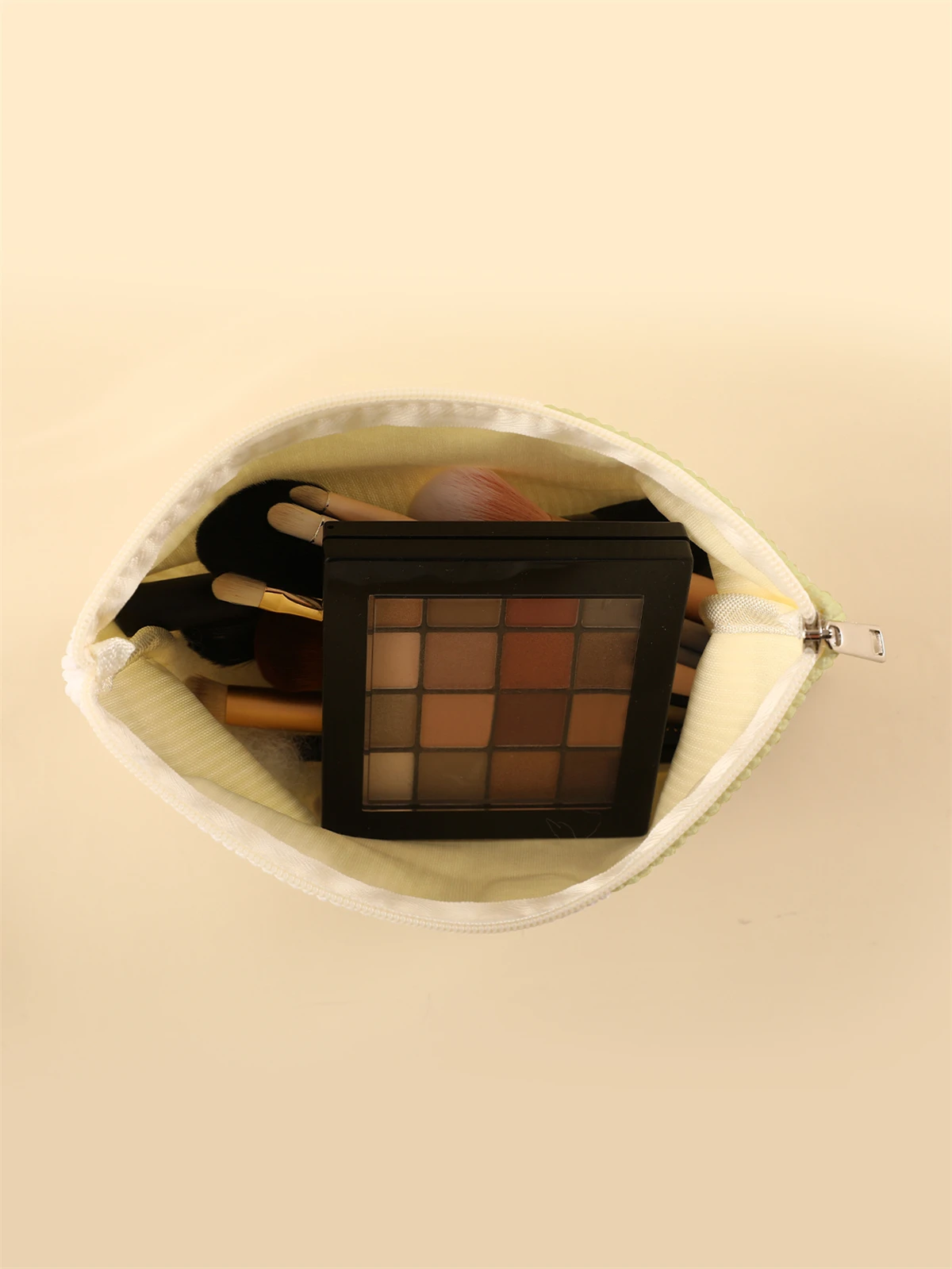 Corduroy Travel Cosmetic Bag Portable Makeup Storage Bag Purses Women Large Capacity Zipper Make Up Organizer Storage Clutch