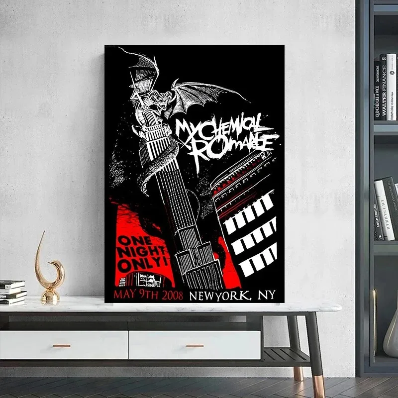 My Chemical Romance Canvas Art: Iconic Rock Band Poster