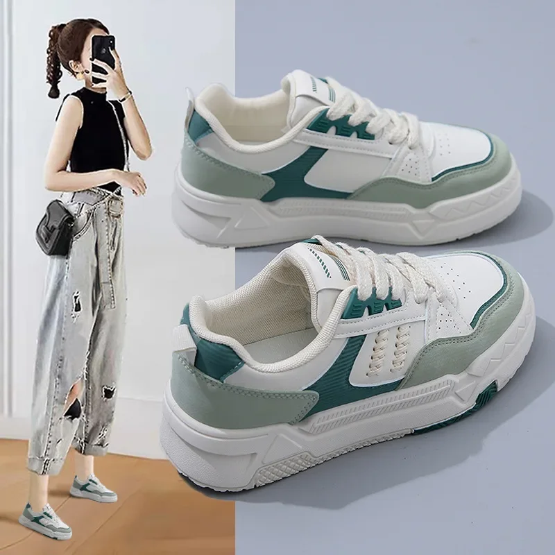 Luxury 2022 New Women Vulcanize Shoes Fashion Sneakers Low Cut Breathable Flat Platform Shoes Tennis Casual Running Basket Shoes