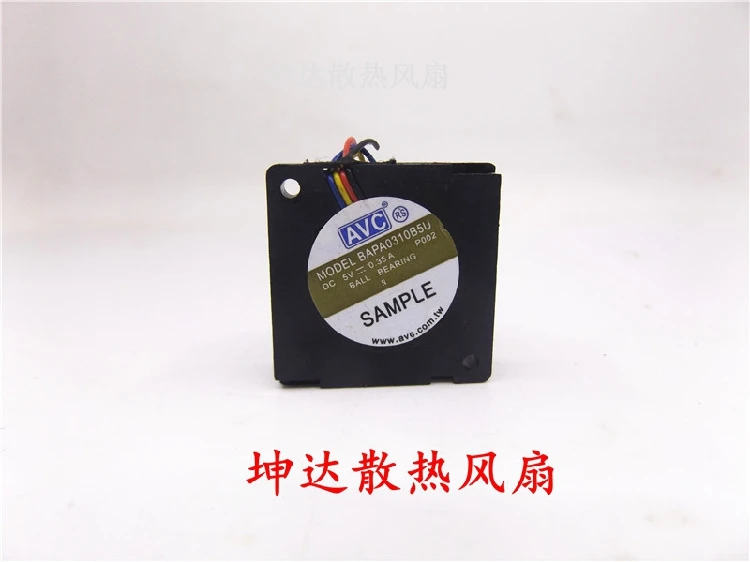 

4-проводной вентилятор охлаждения сервера AVC BAPA0310B5U P002 DC 5V 0.35A 30x30x10 мм