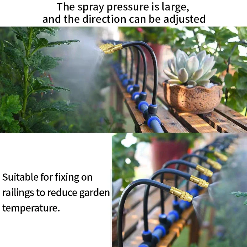 Drip Watering Irrigation Kit Automatic Watering Atomization Sprinkler Irrigation Supplies Garden Plant Water Sprayer 5/10/15/20M 6
