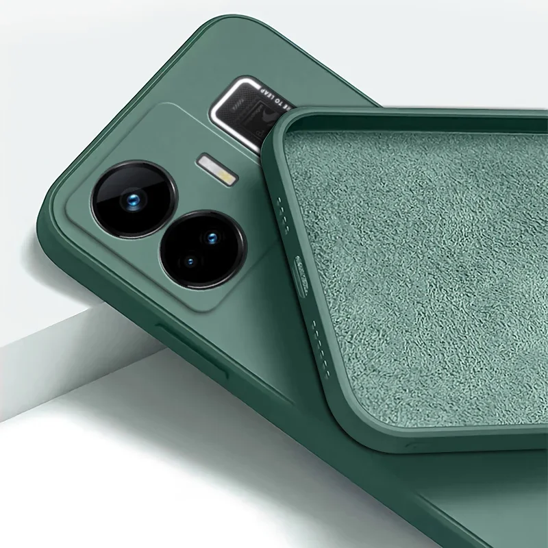Original Square Liquid Phone Case for Realme GT Neo 5 Neo5 SE 240W 5G Soft Silicone 360 Shockproof Lens Protective Cover Housing — view 3