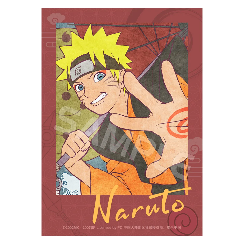 Officially Authorized Naruto Series Cosplay Photographic Print featuring Sasuke, Neji, and Shikamaru