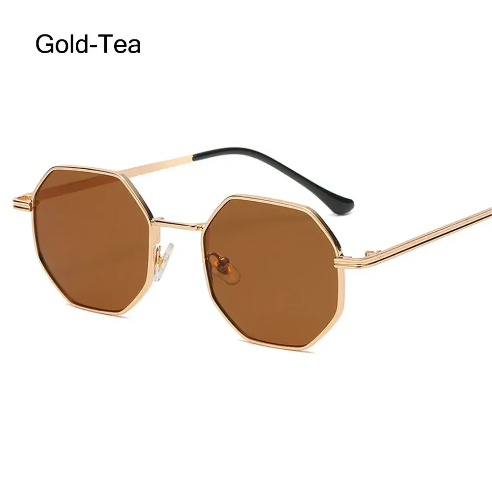 Unisex Round Metal Frame Sunglasses with UV400 Protection