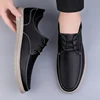 Spring Soft Soled Business Oxford Shoes Men Brand Leather Shoes Business Formal Lace Up Casual Loafers Comfortable Driving Shoes 3