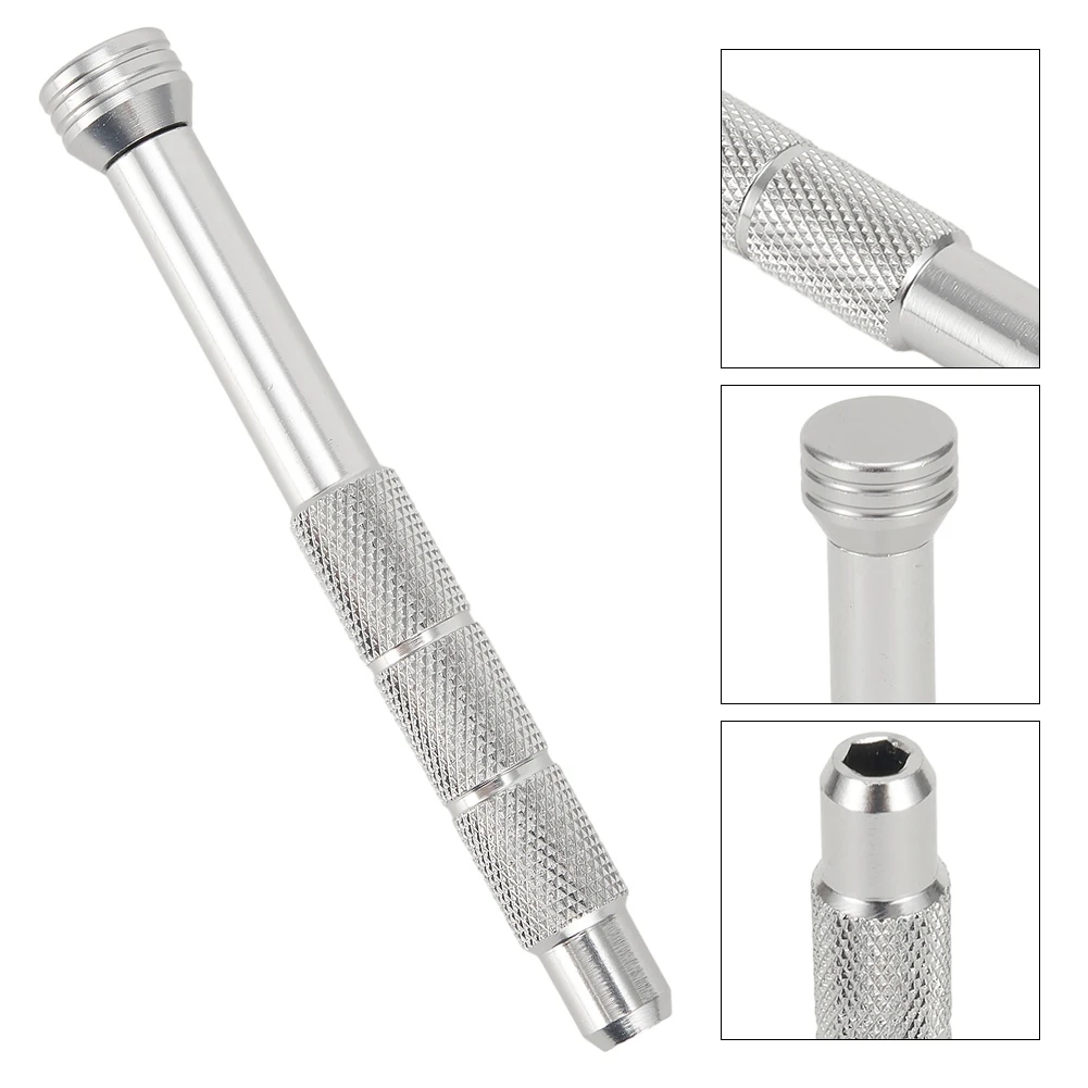 

Driver Handle Screwdriver Handle Bits Holder Silver Screwdriver Holder 4mm For H4 Driver Hex Bits Magnetic Repair