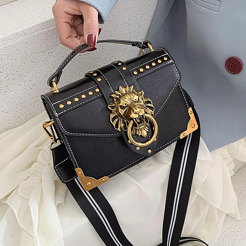 Women's Vintage PU Handbag New Fashion Crossbody Shoulder Bag Small Square Bag Casual Daily Use