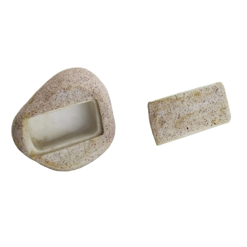 Realistic Stone Key Safe Fake Stone Key Holder Secret Compartment Safe Outdoor Garden Storage Box Realistic Holder