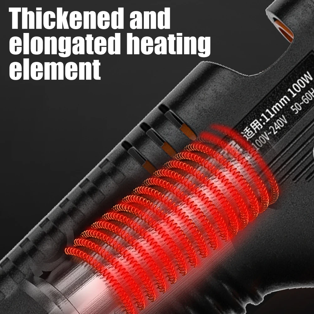 150W Hot Melt Glue Gun 11mm Glue Sticks Industrial Guns Heat Temperature Thermo Electric Repair Tool DIY Electrothermal Glue Gun 2