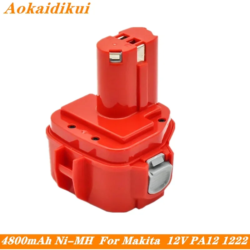 

Aokaidikui For Makita PA12 Ni-MH Replacement Battery 12V 4800mAh Power Tools Bateria 1220 1222 1235 1233S 6271D