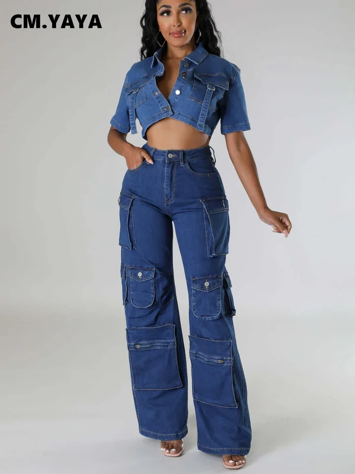 がラフ　kaja✦BLUE✦DENIM✦サイズ3 ovy Takashi Murakami / kaikai kiki】 New denim cargo pants will be