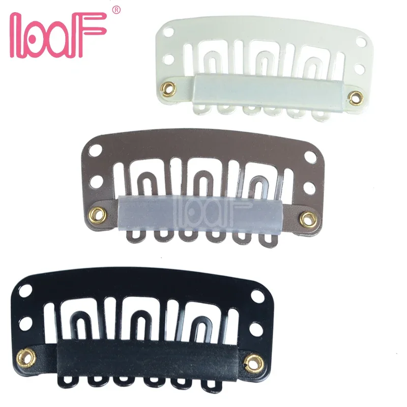 도매 1000pcs 32mm U 자형 클립 실리콘 다시 확장 및 가발 액세서리 도구