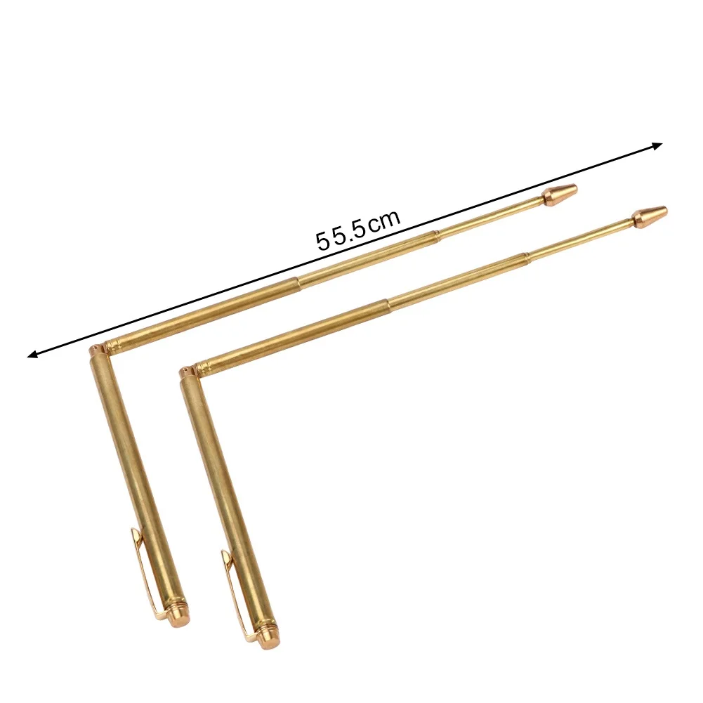 1Pair Brass Positioning Rods Dowsing Rods Detector Paranormal Hunting Psychic Rod Portable Water Detector Measuring Instrument 2