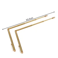 1Pair Brass Positioning Rods Dowsing Rods Detector Paranormal Hunting Psychic Rod Portable Water Detector Measuring Instrument 2