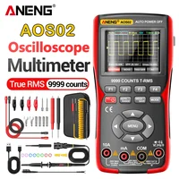 ANENG AOS02 Professional Digital Oscilloscope Multimeter True RMS 48MS/s Sampling Rate 10MHZ Analog Bandwidth Data Storage 1