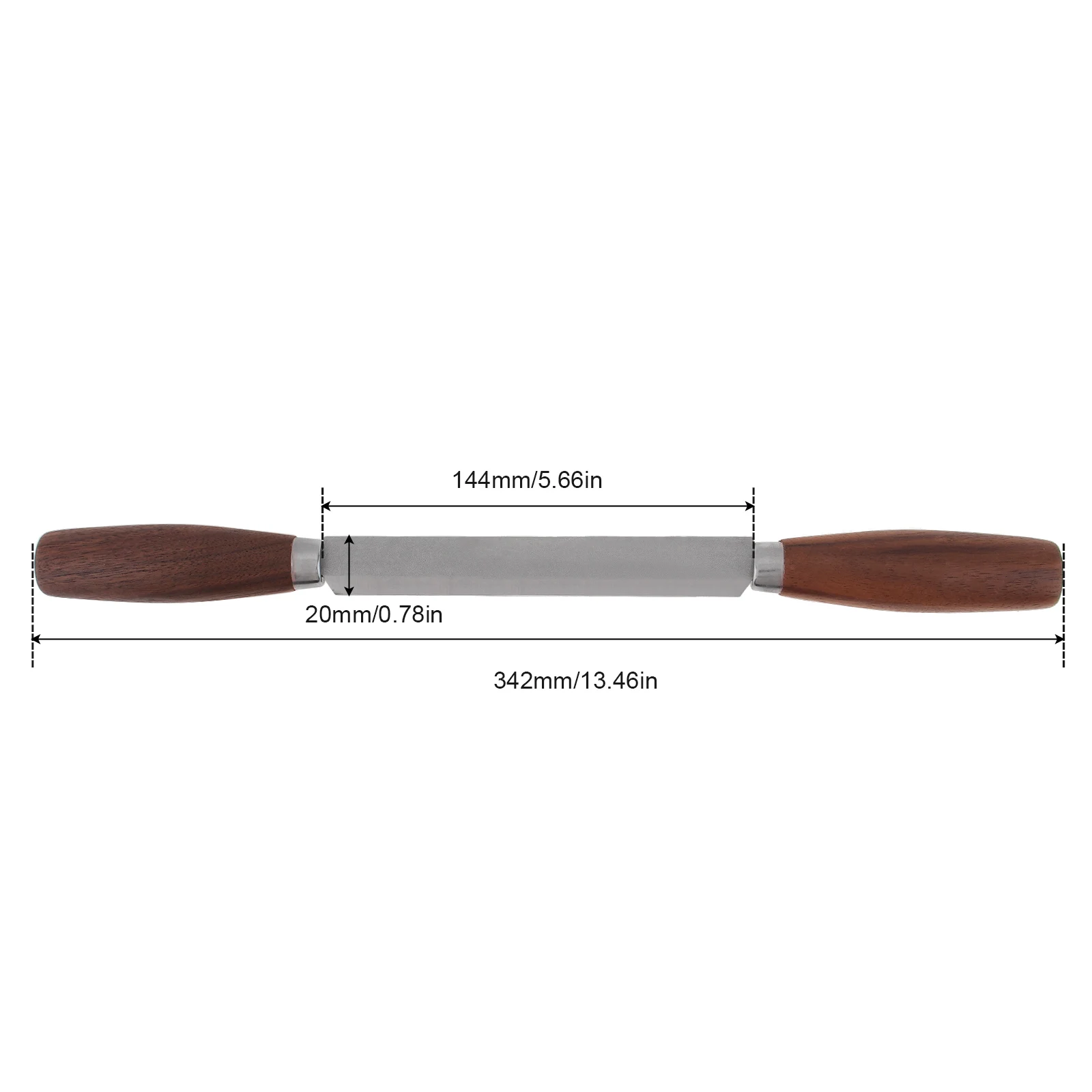 Woodworking Hand Tools Wood Trimming Tool Walnut Wood Hand Plane for Polished Logs 1 Piece