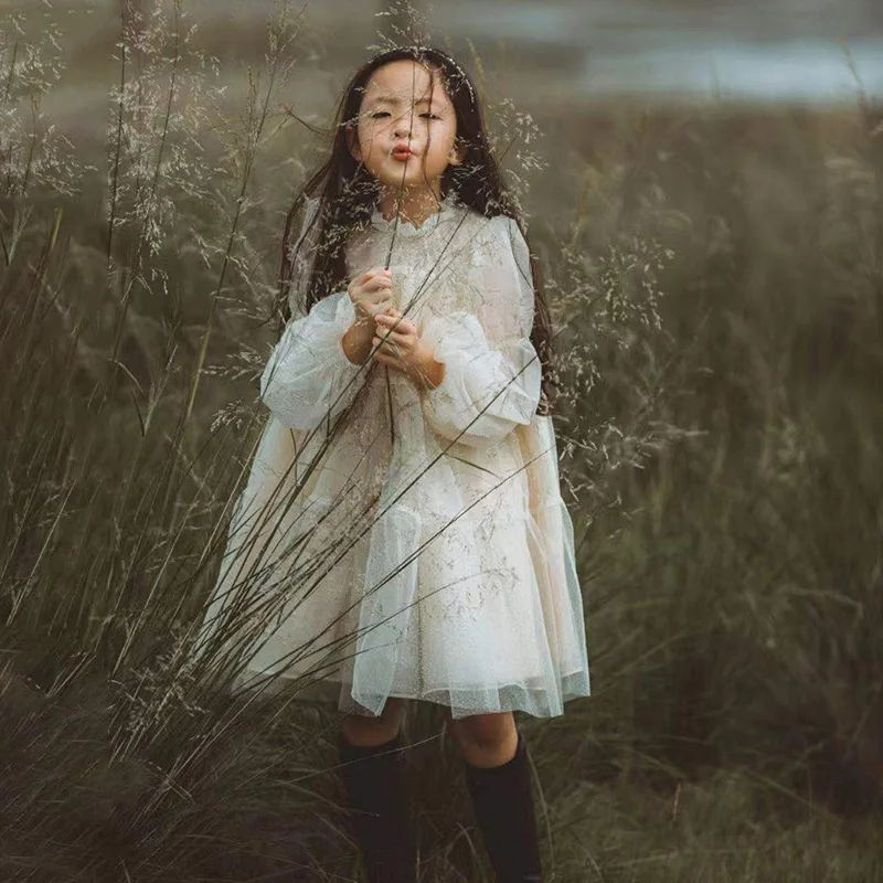 

Birthday Baby Girl Dress White Lace Toddler Princess Vestido Flower Girl Vestido Girls Clothes