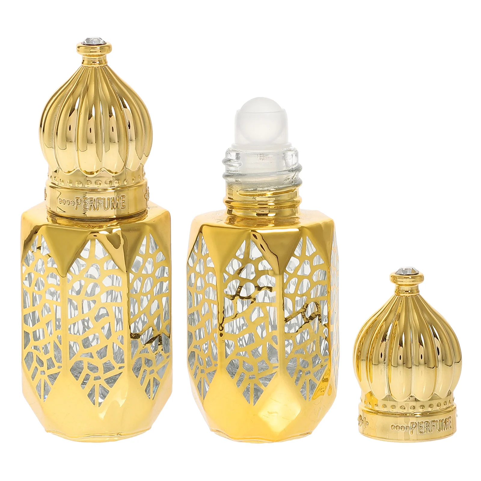 

2 Pcs Empty Perfume Bottle Dispenser Container Misting Spray Bottles Vial Glass Perfumer Storage Travel