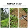 Metal Weeding Hoe Rake Stainless Steel Garden Weeders Grass Rooting Loose Soil Hand Weeding Removal Puller Gardening Tools 4