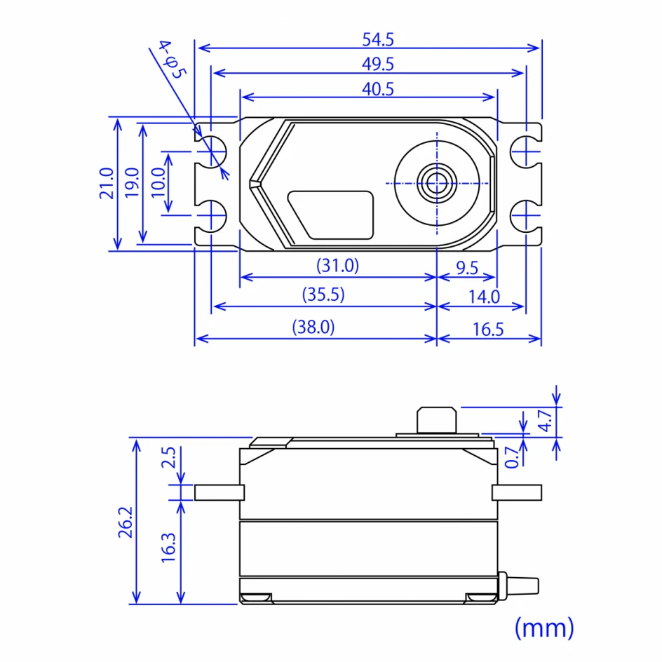FUTABA HPS-CD701 High Voltage Brushless Digital Short Body Servo
