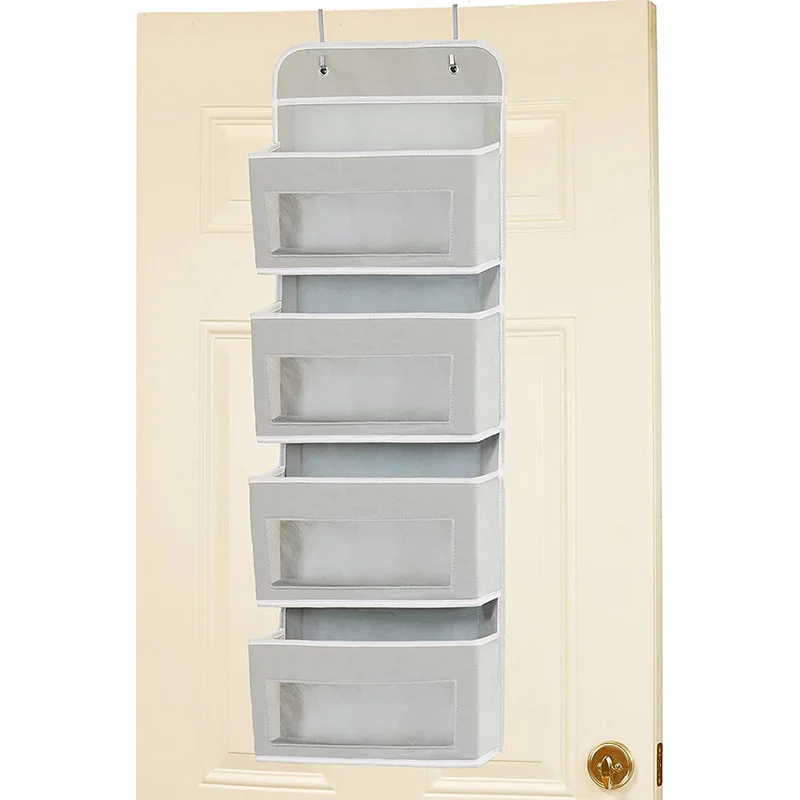 Casenly Bolsa de Almacenamiento para Colgar en la Pared, 2 Piezas  Organizador Colgante Organizador Taquilla Plegable Tela de Lino de Algodón  Ahorro de Espacio Decoración de Pared para Dormitorio Baño : 